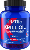 NATIOS Krill Oil, Olej z antarktického krilu s astaxantinem, 500 mg, 60 softgel kapslí